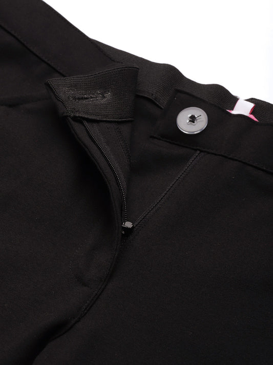 Relaxed Straight Fit High-Rise Easy Wash Formal Trousers