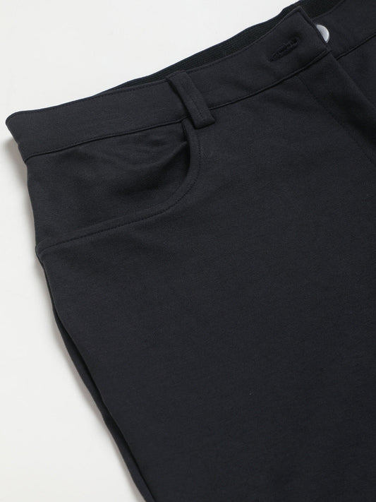 Relaxed Straight Fit High-Rise Easy Wash Formal Trousers