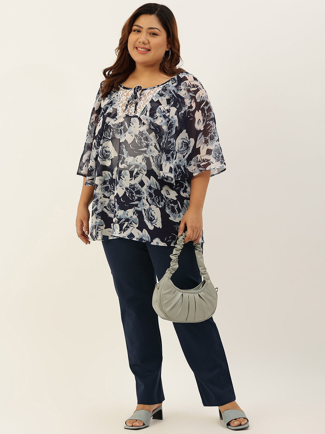 Relaxed Straight Fit High-Rise Easy Wash Formal Trousers