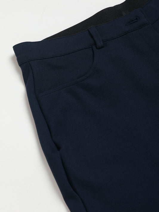 Relaxed Straight Fit High-Rise Easy Wash Formal Trousers