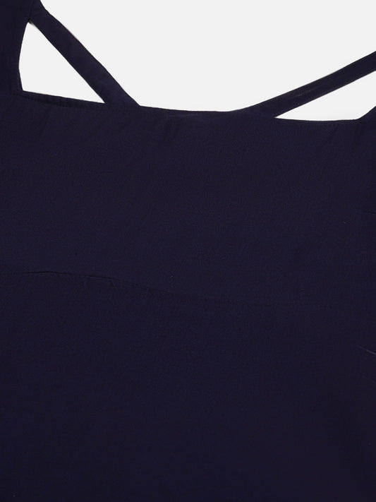 Plus Size A-Line Party Wear Midi Dress