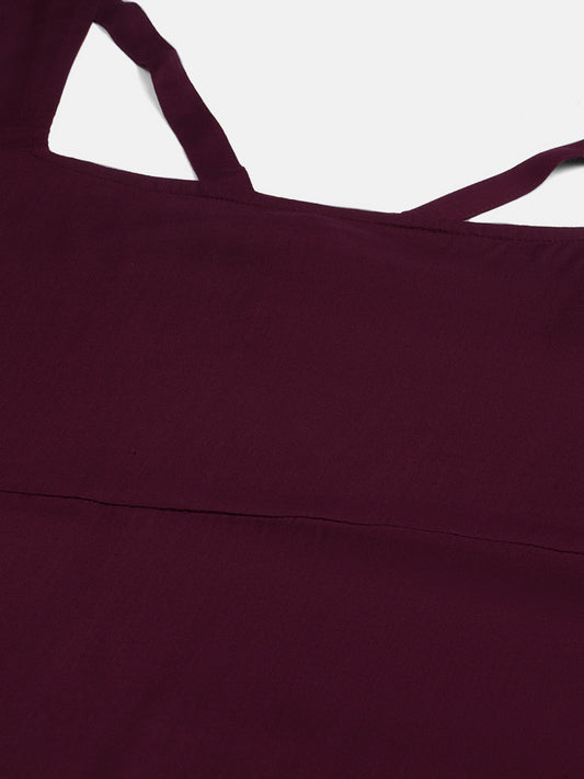 Plus Size A-Line Party Wear Midi Dress