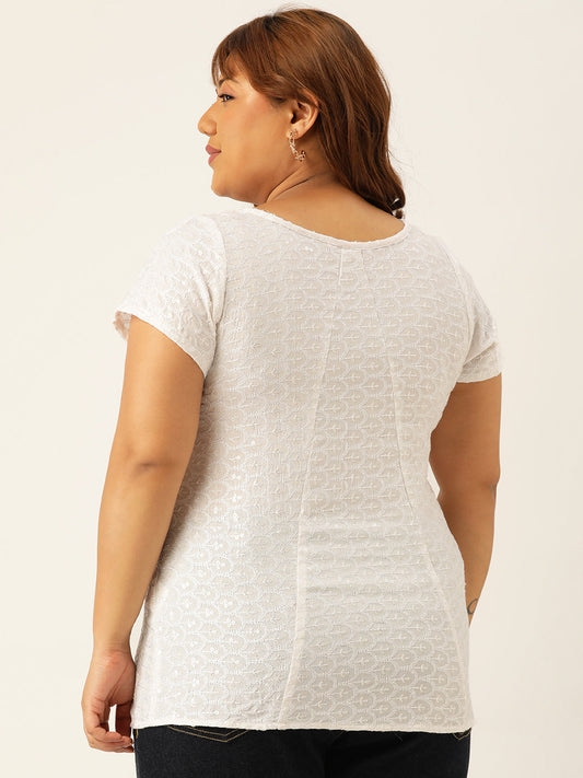 Plus Size Embellished Top