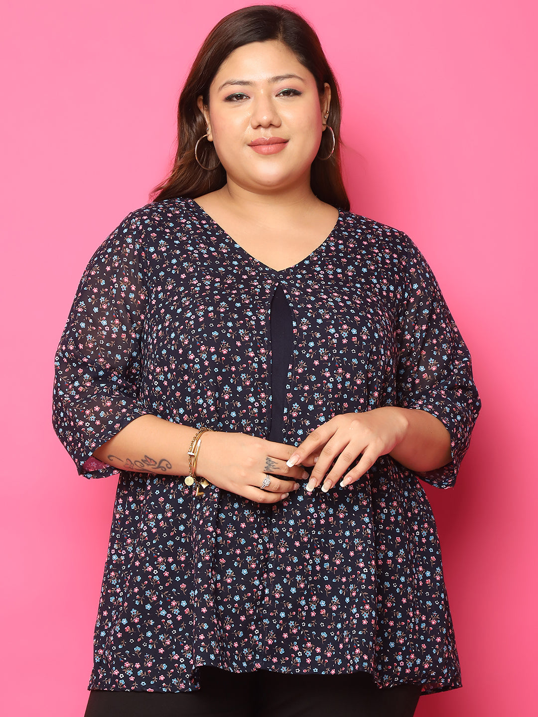 Elegant Plus Size Women Casual Top