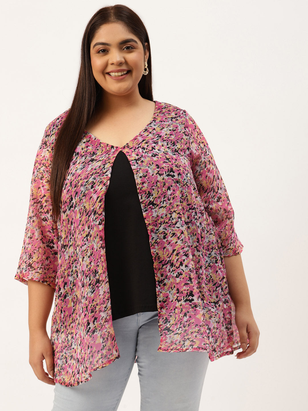 Elegant Plus Size Women Casual Top