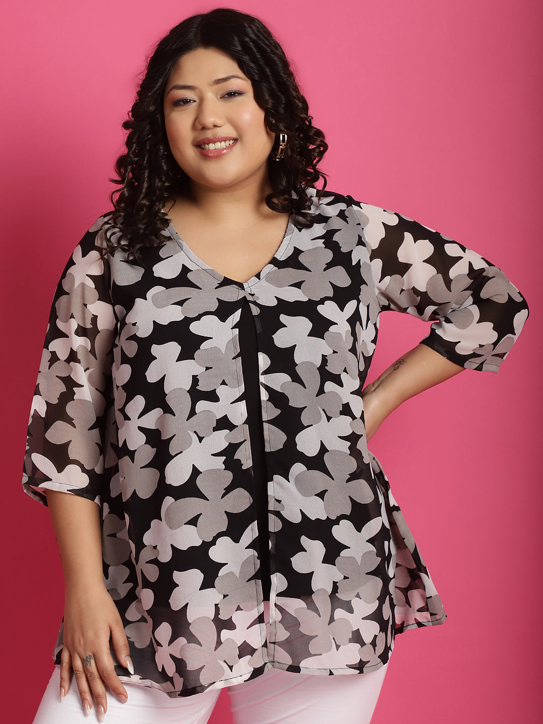 Classic Plus Size Casual Top for Women