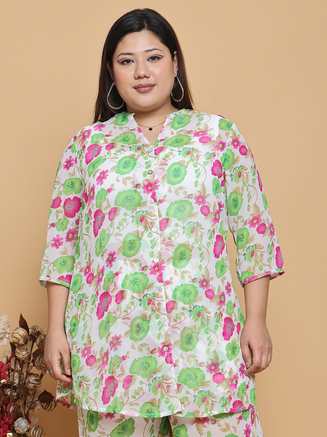 Elegant Plus Size Women Casual Top