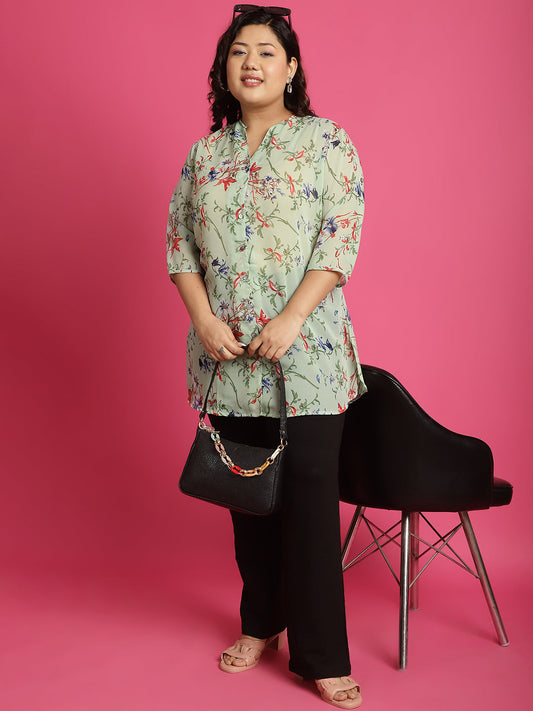 Plus Size Georgette Shirt