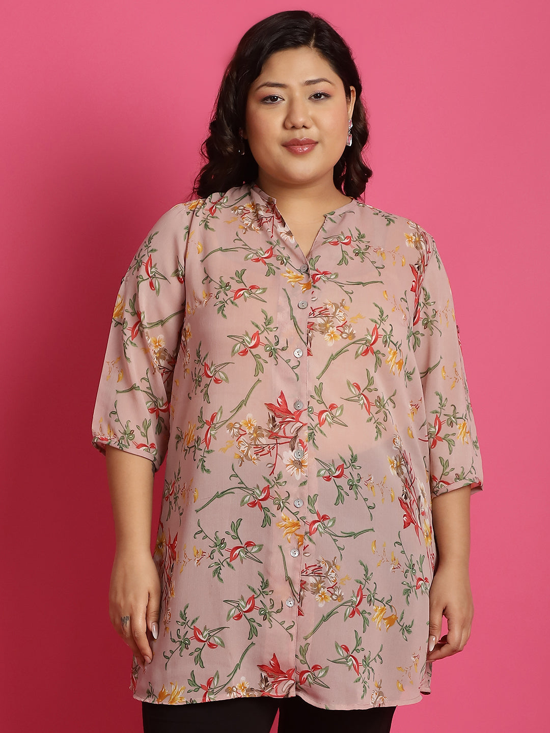 Plus Size Georgette Shirt