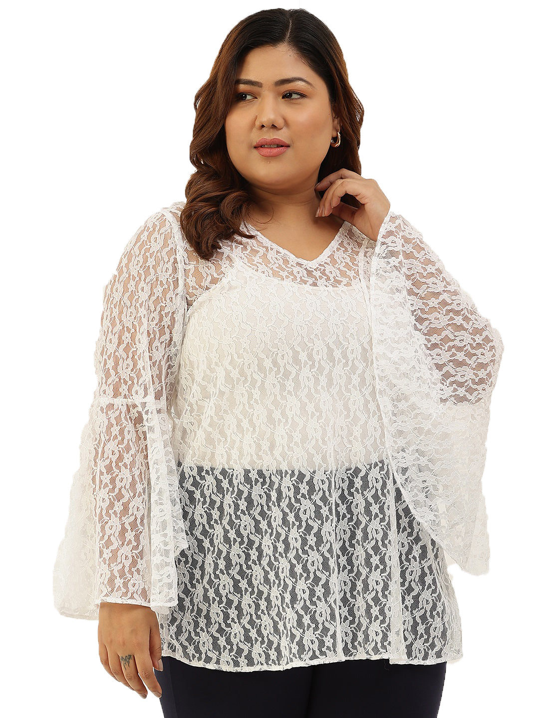 Elegant Plus Size Women Casual Top