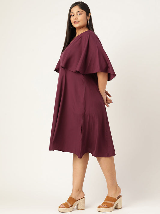 Plus Size A-Line Midi Dress