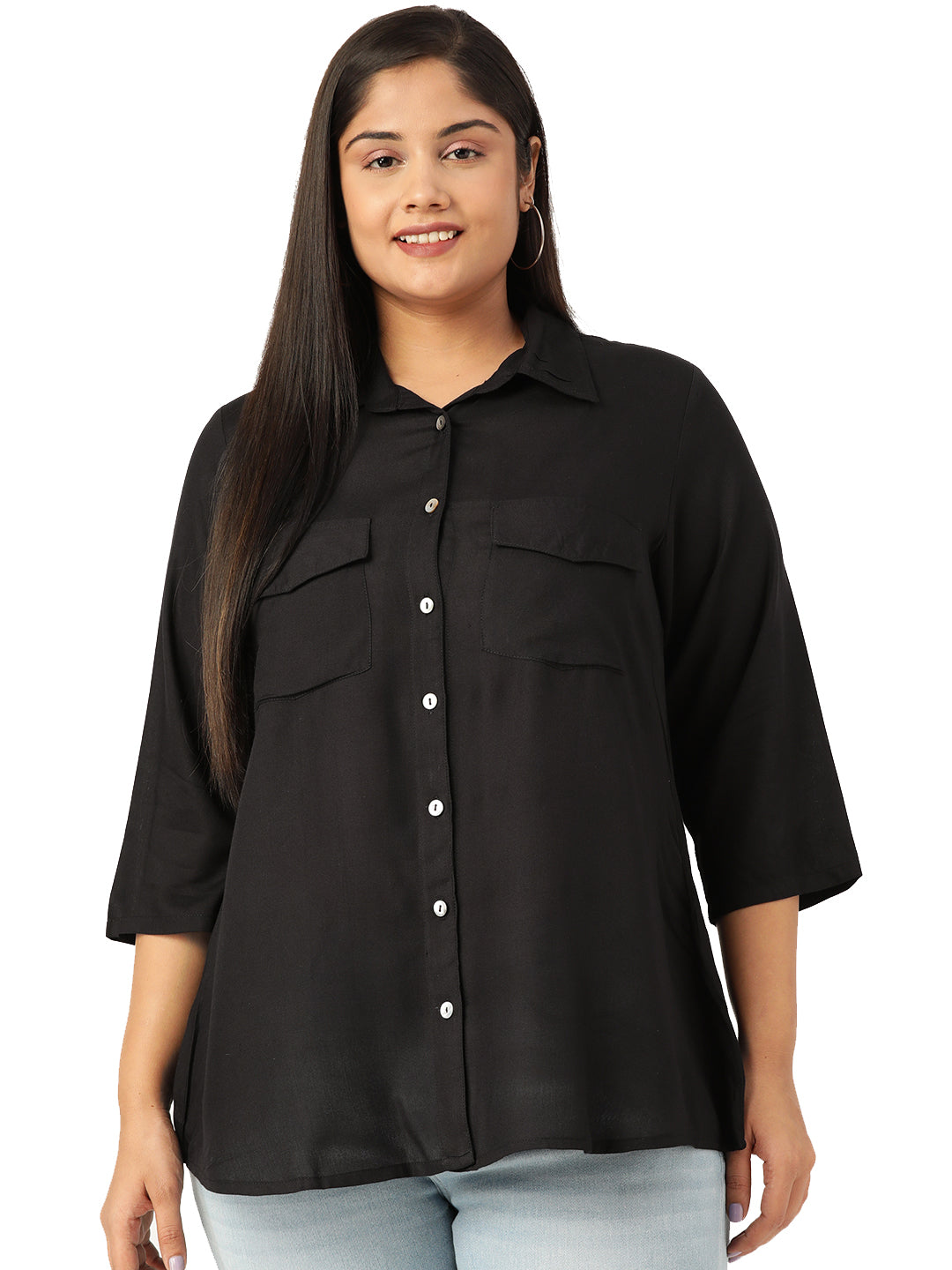Elegant Plus Size Women Casual Top