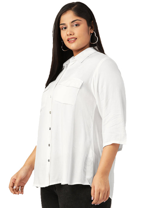 Elegant Plus Size Women Casual Top