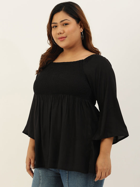 Plus Size A-Line Bobbin Party Wear Top