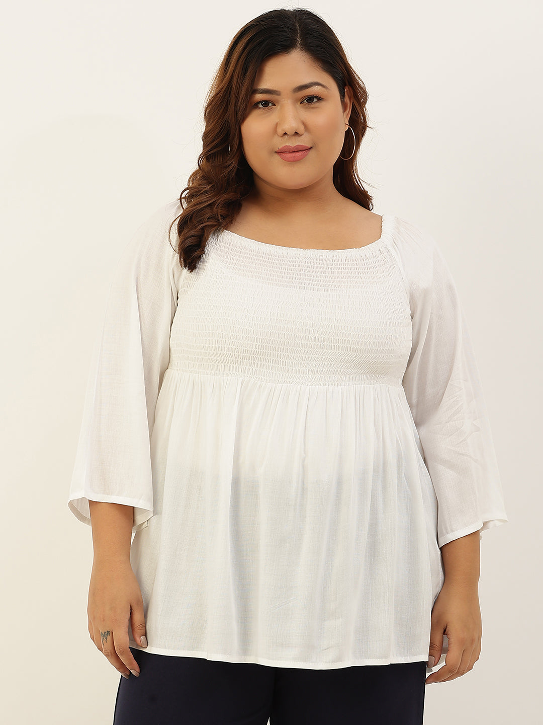 Plus Size A-Line Bobbin Party Wear Top