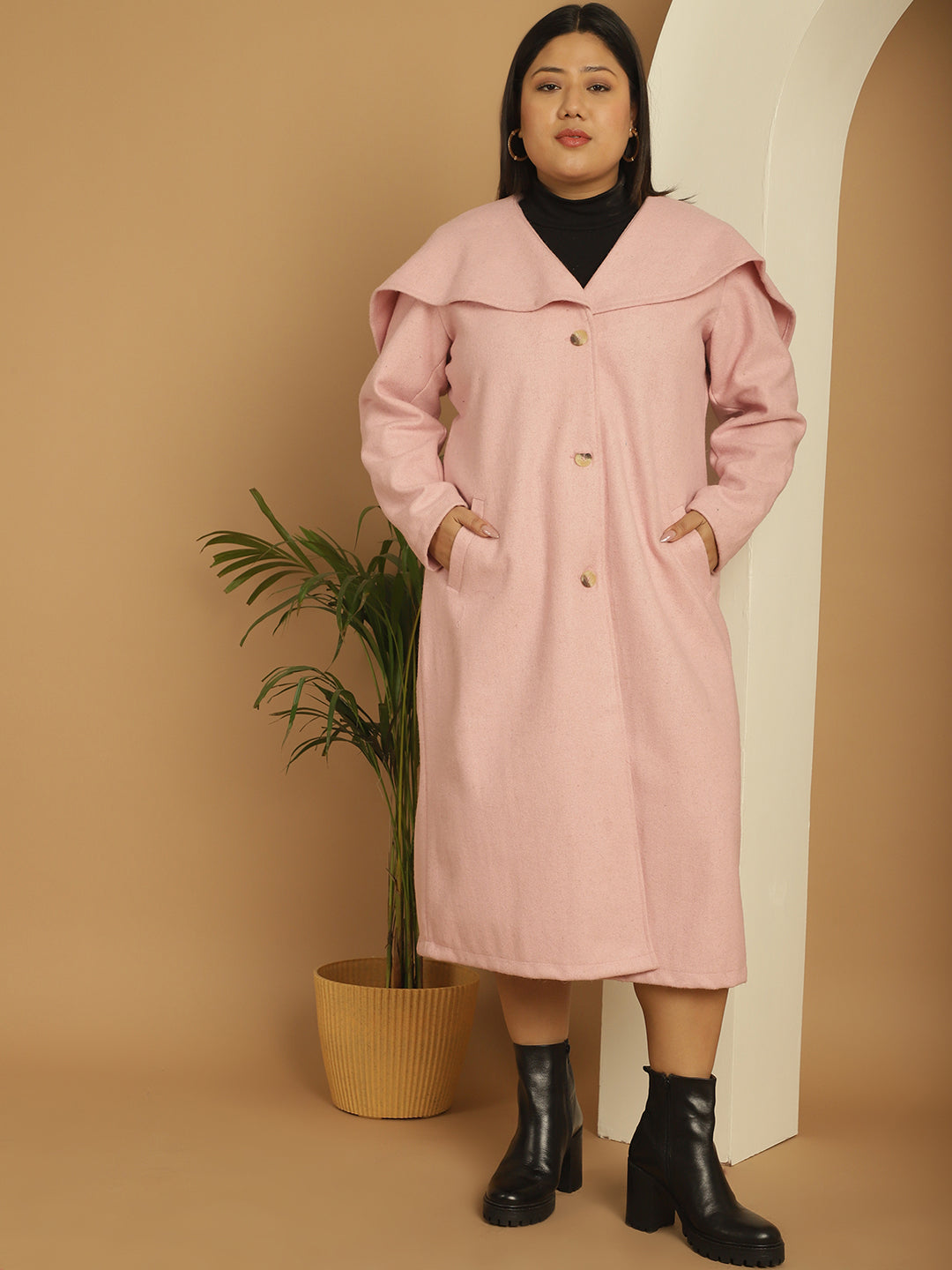 Women Single-Breasted Overcoat