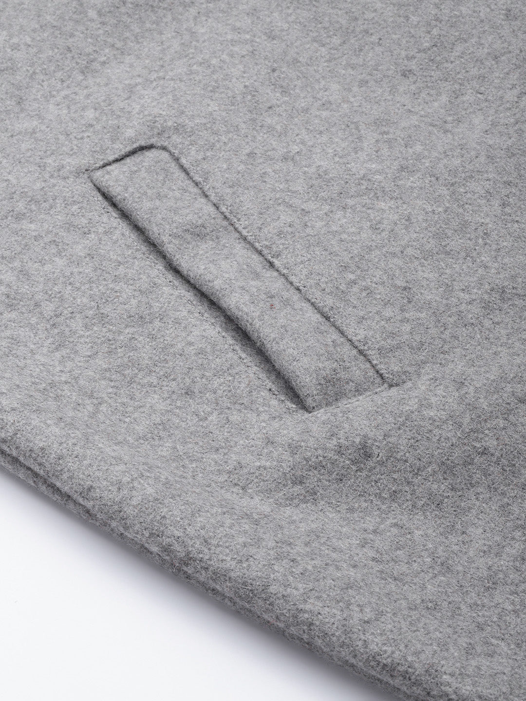 Notched Lapel Longline Overcoat