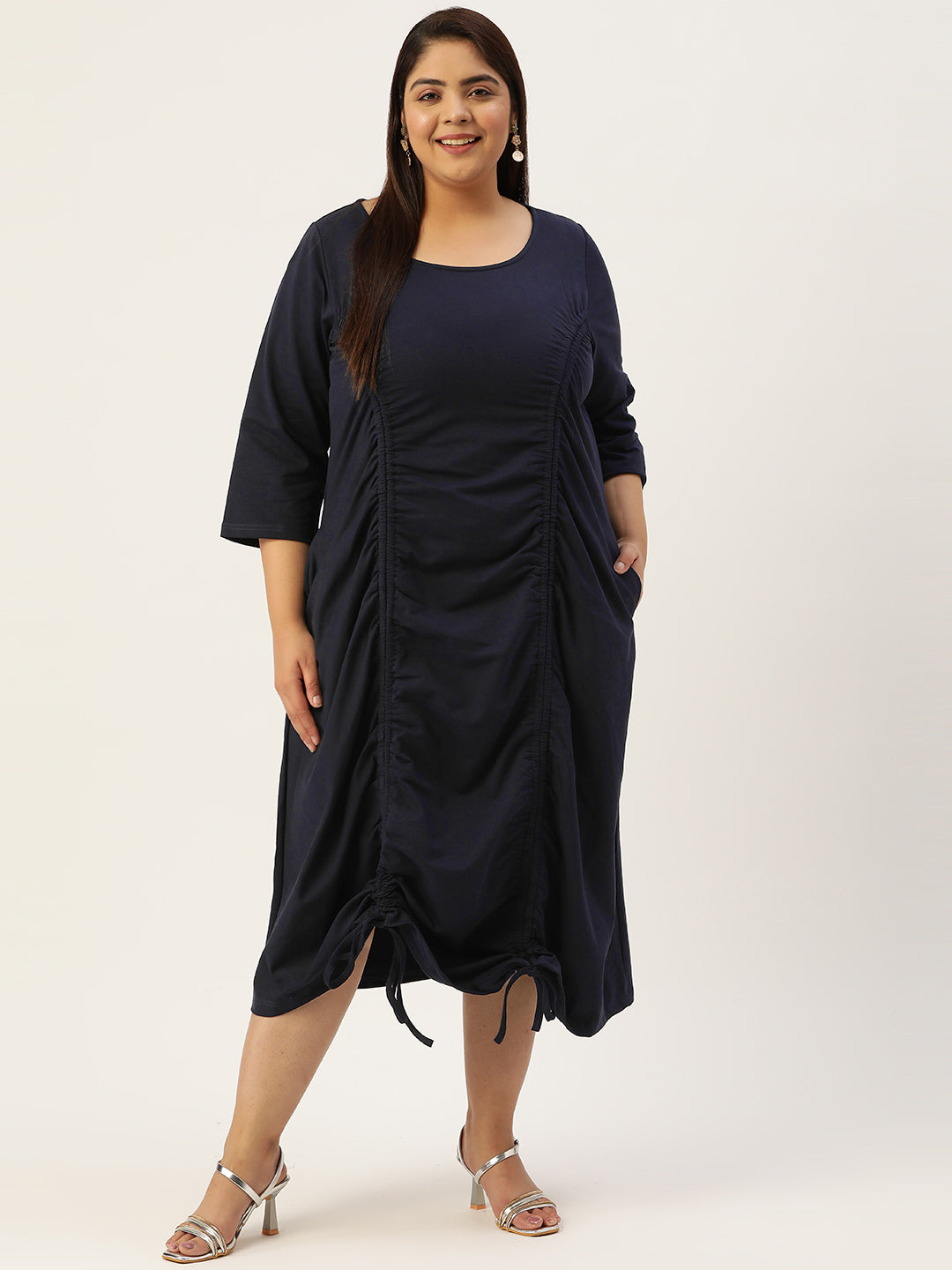Plus Size A-Line Knitted Dress
