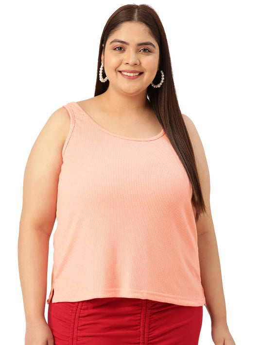 Plus Size Cotton Rib Camisole