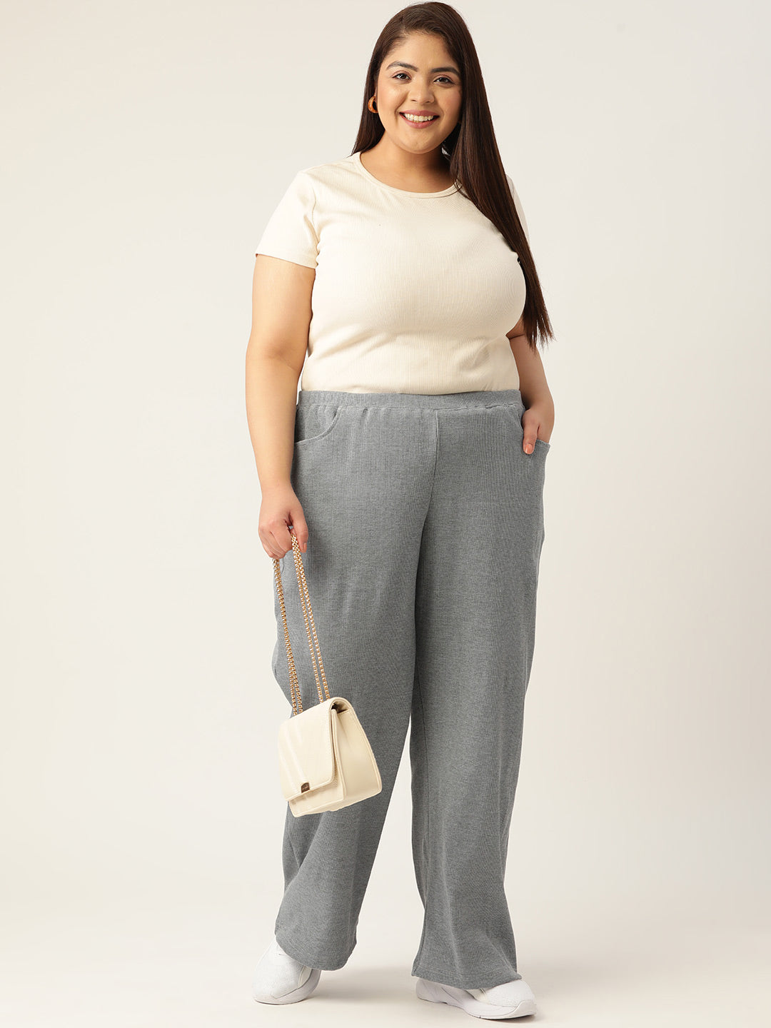Voguish Plus Size Women’s Western Wear Trouser