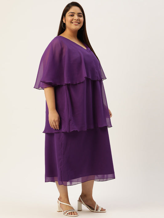 Plus Size Layered Dress
