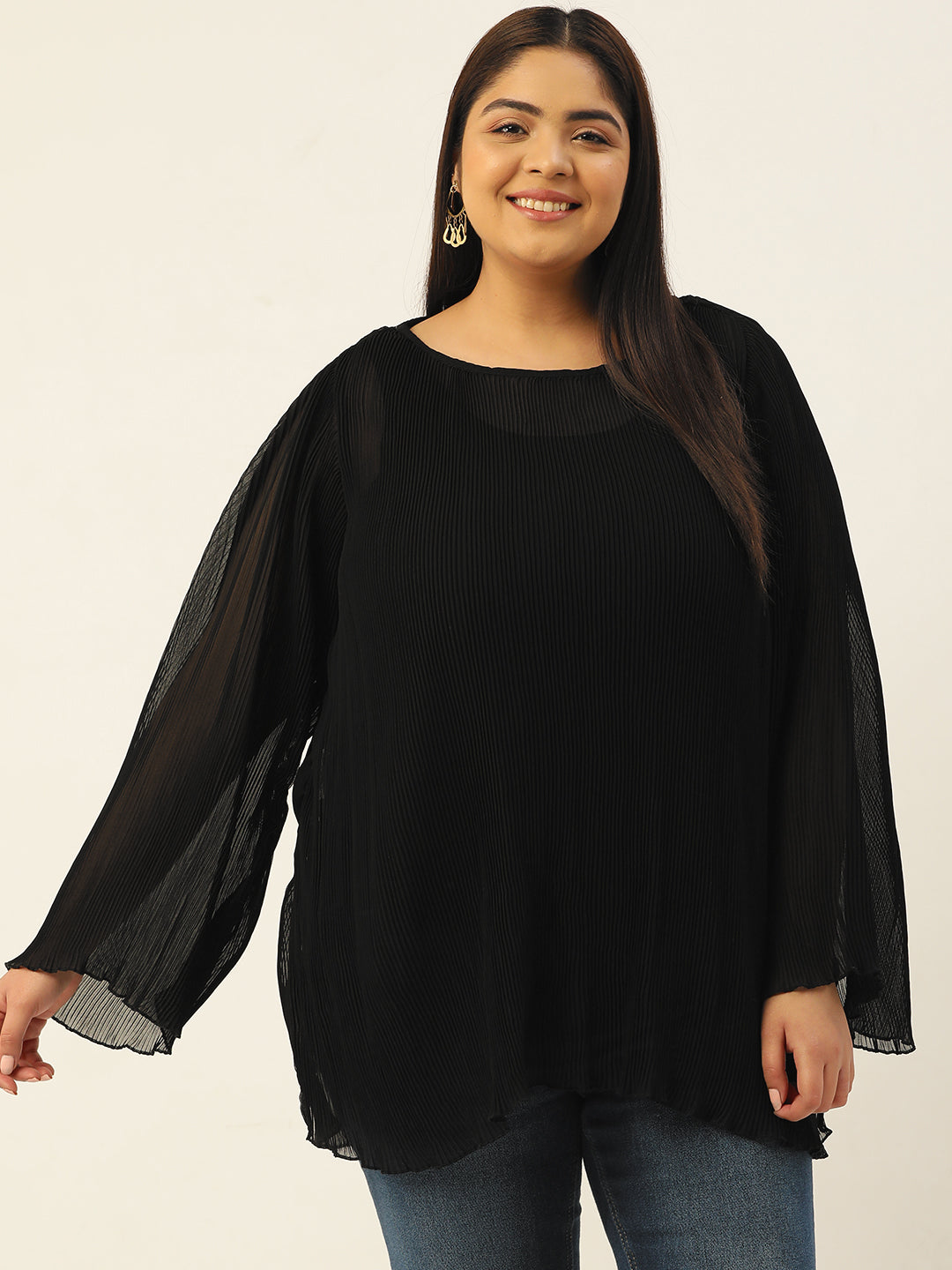 Elegant Plus Size Women Casual Top