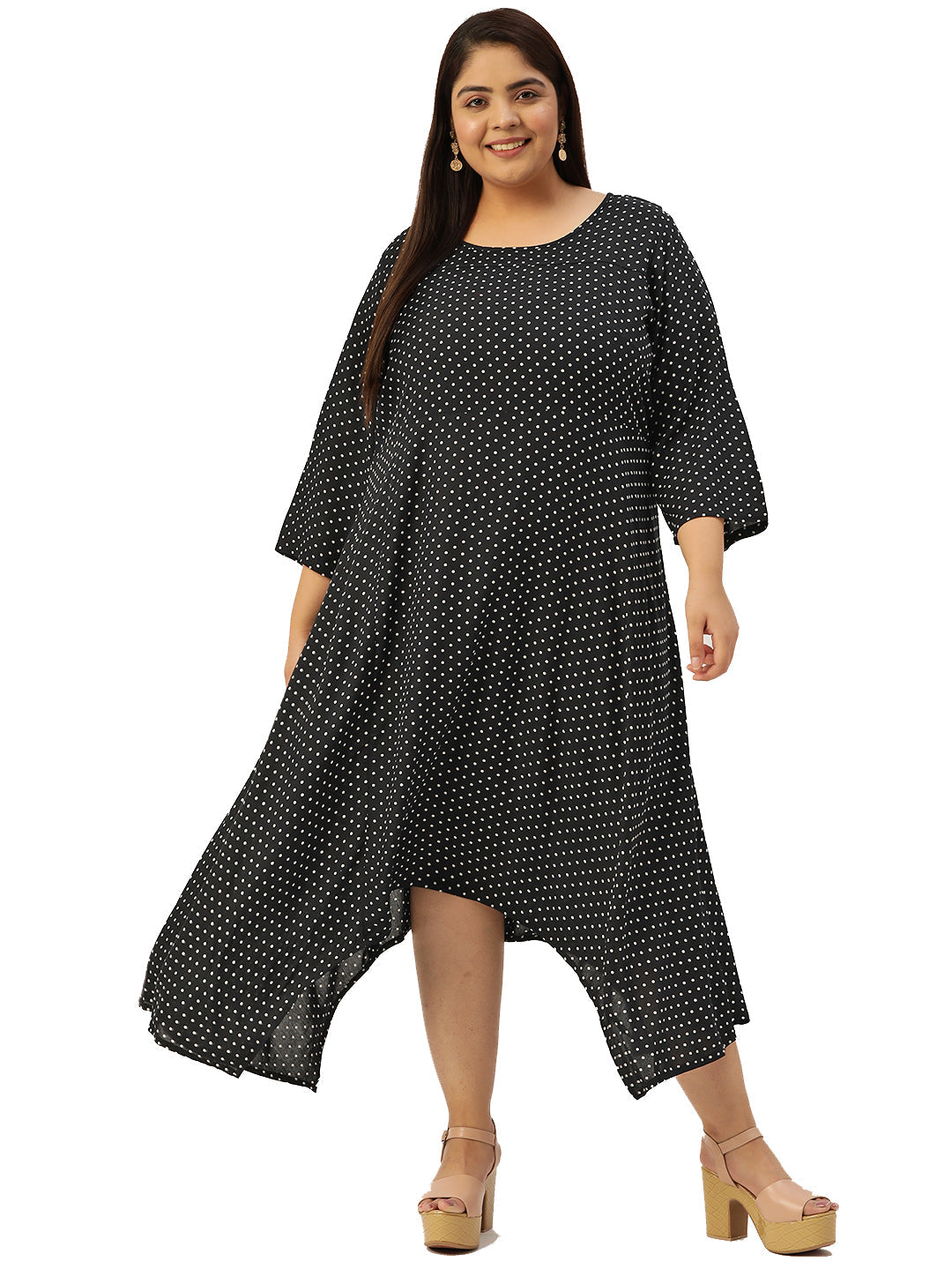 Modern Trendy Plus Size Women’s Dress