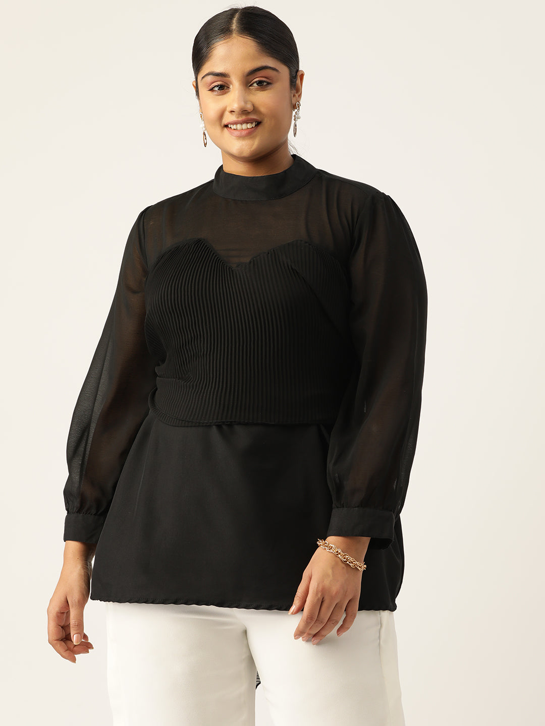 Elegant Plus Size Women Casual Top