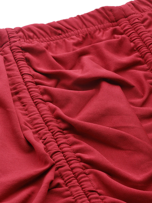 Plus Size Skirt for Women with Ruching with Drawstrings