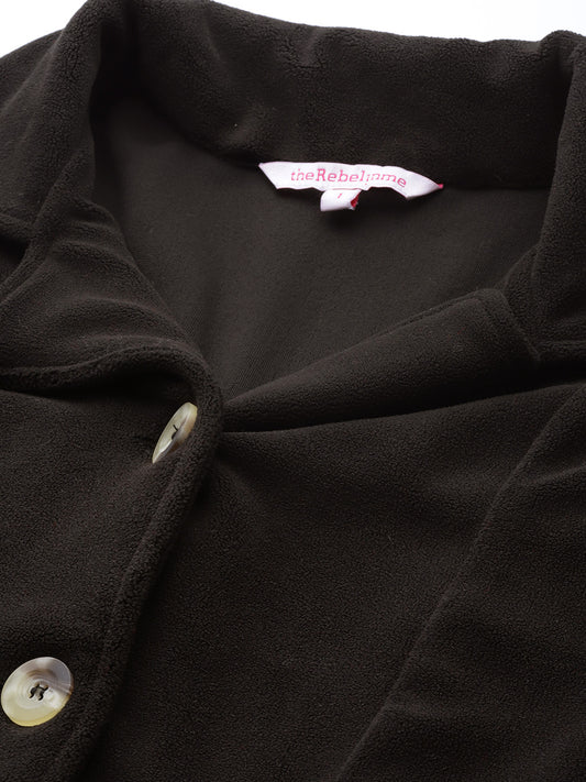 Classic Open-Front Buttoned Jacket
