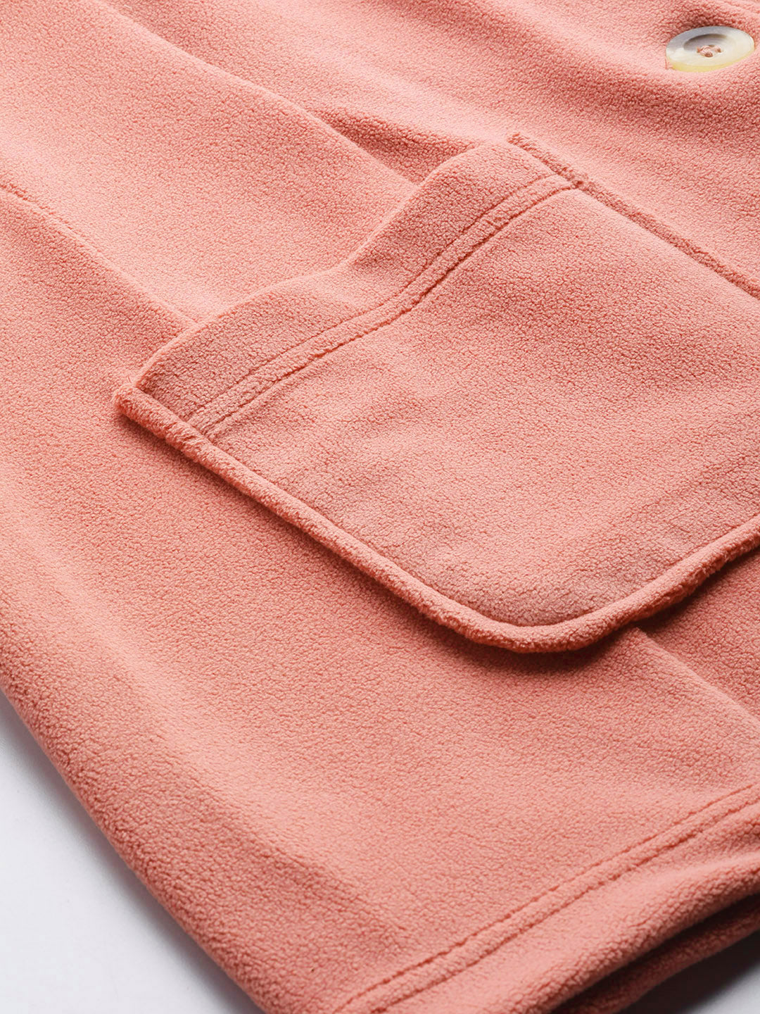 Classic Open-Front Buttoned Jacket