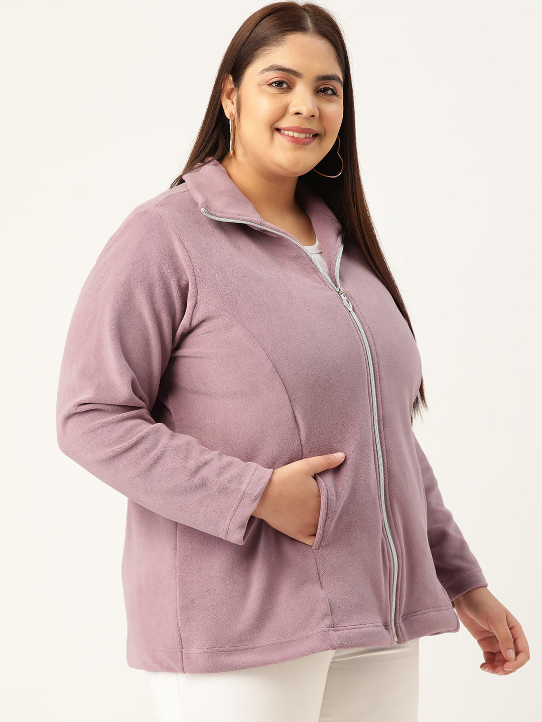 Soft Fleece Zip-Up Jacket