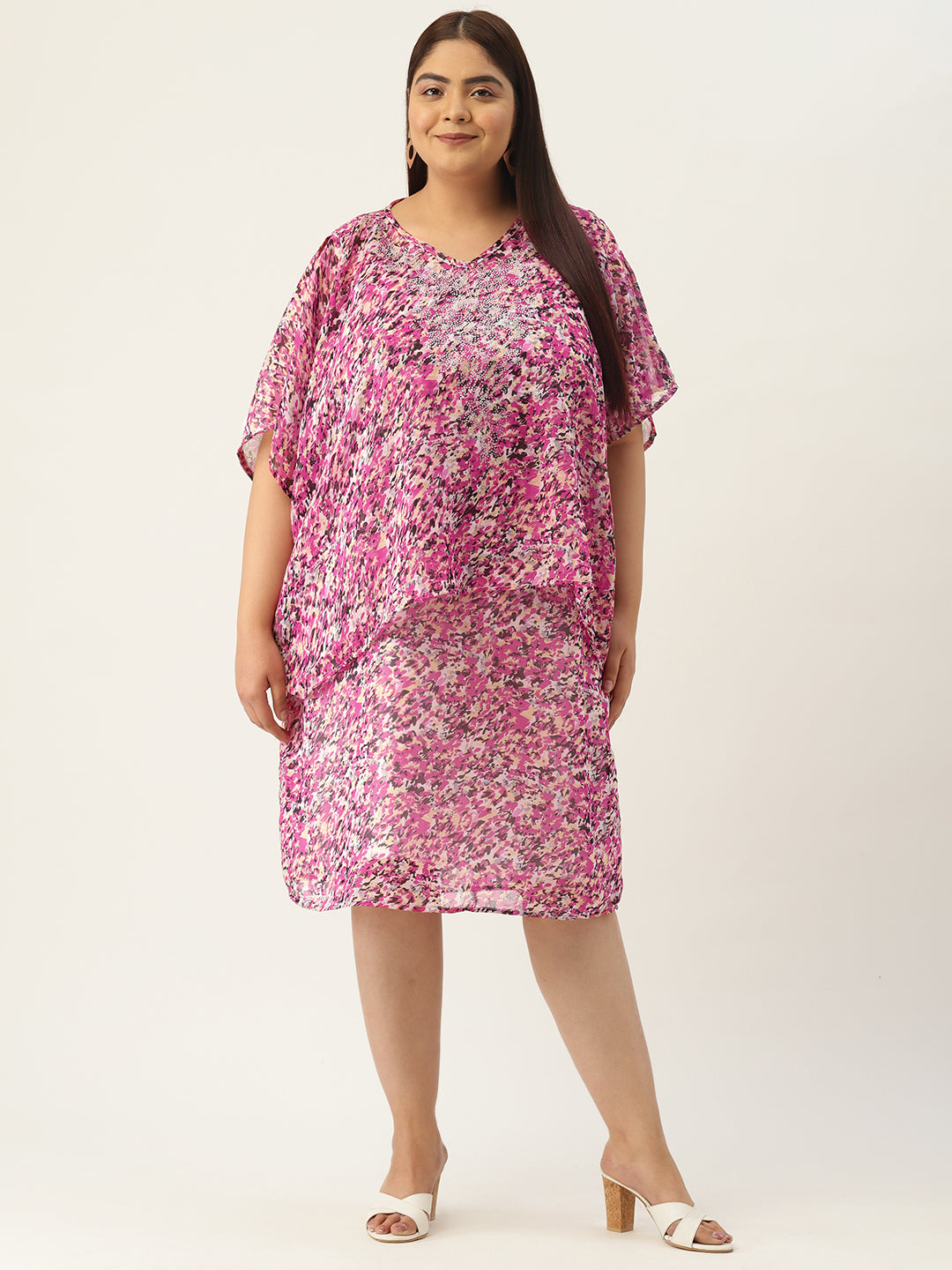 Plus Size Embellished Party Wear Dress