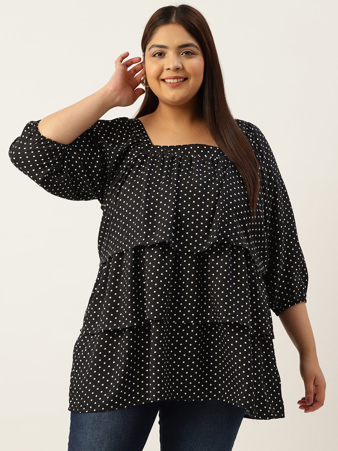 Plus Size Longline Top