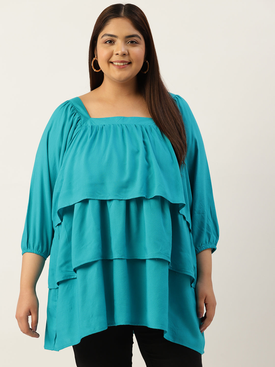 Plus Size Longline Top