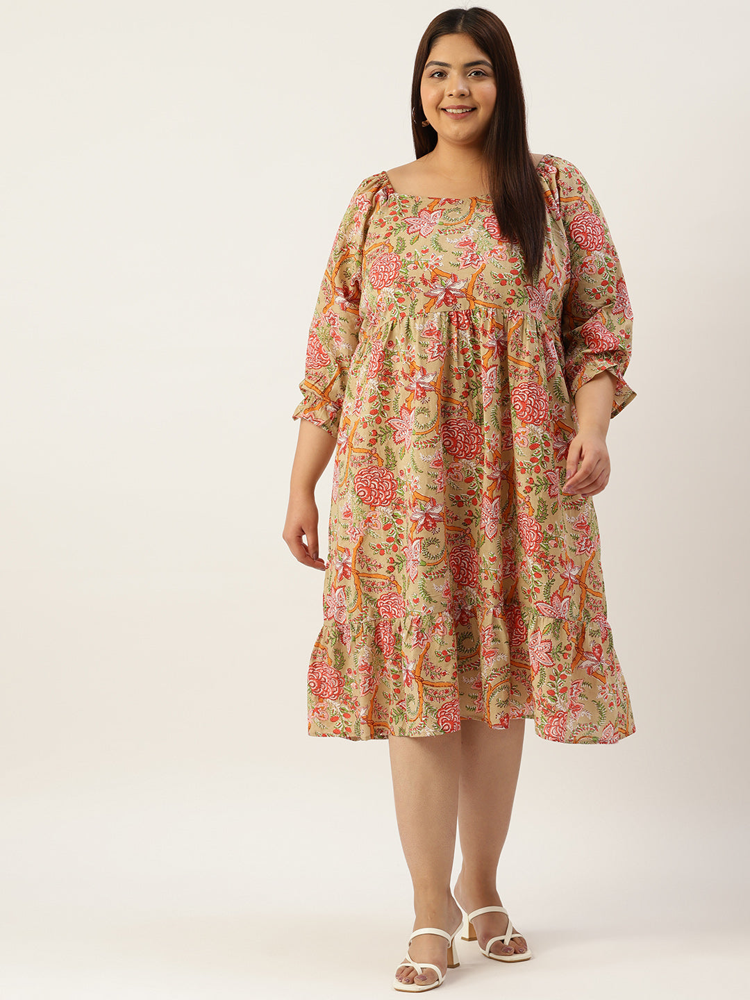 Modern Trendy Plus Size Women’s Dress