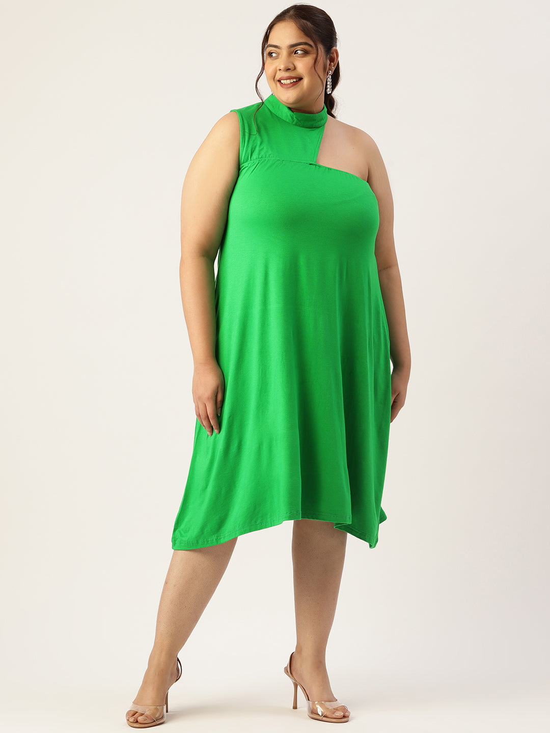 Plus Size A-Line Knitted Dress