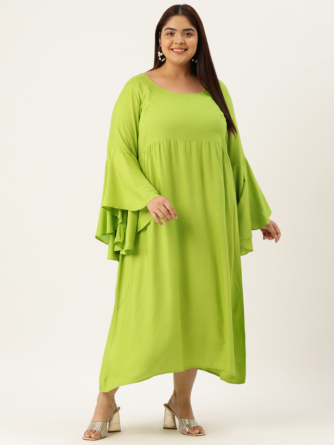 Plus Size A-Line Maxi Dress