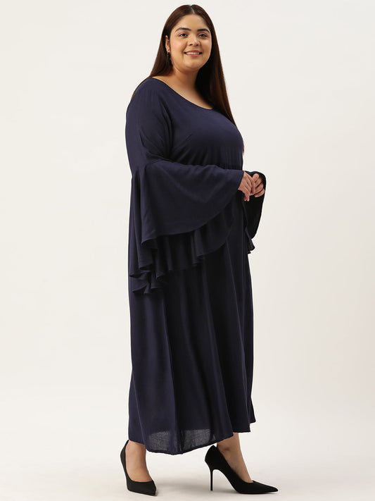 Plus Size A-Line Maxi Dress
