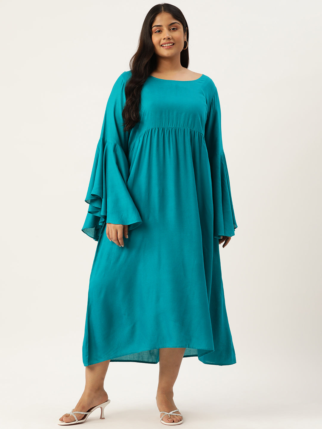 Plus Size A-Line Maxi Dress