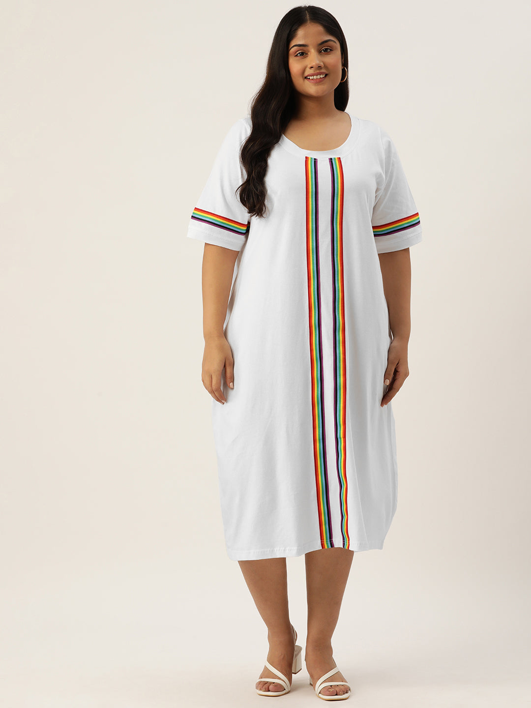 Plus Size A-Line Knitted Dress