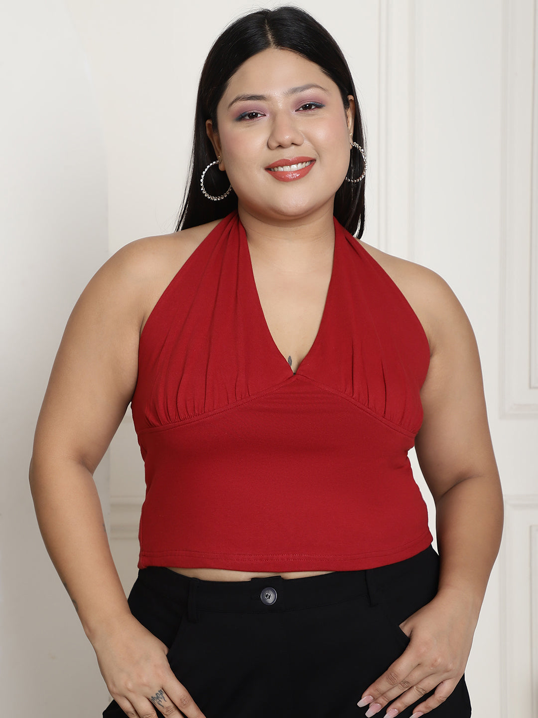 Plus Size Cropped Top