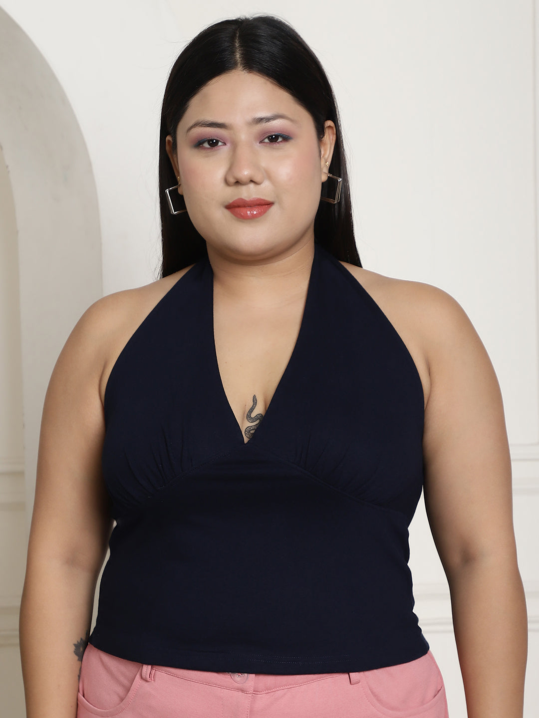 Plus Size Cropped Top