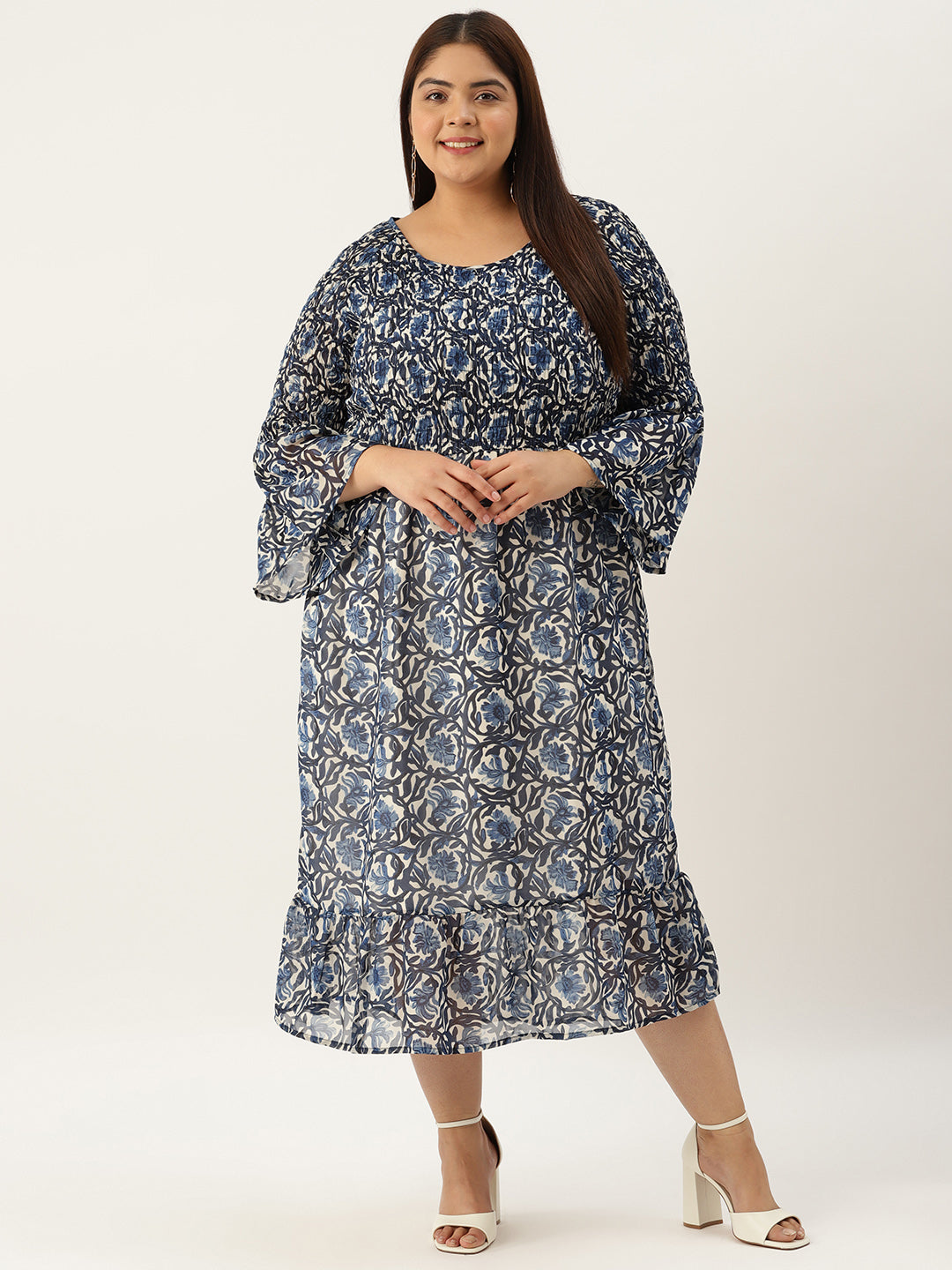 Plus Size A-Line Georgette Dress