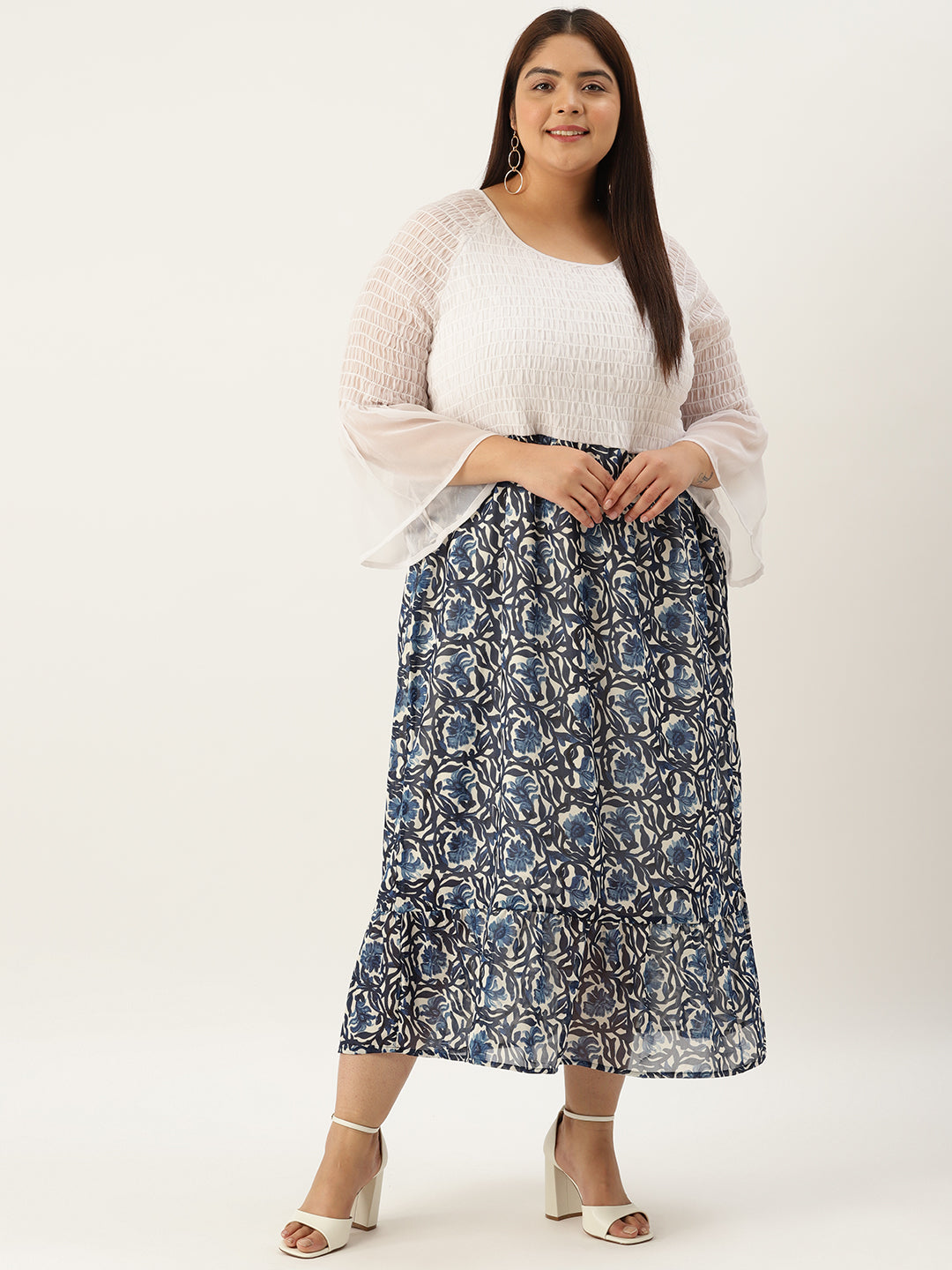 Plus Size A-Line Georgette Dress