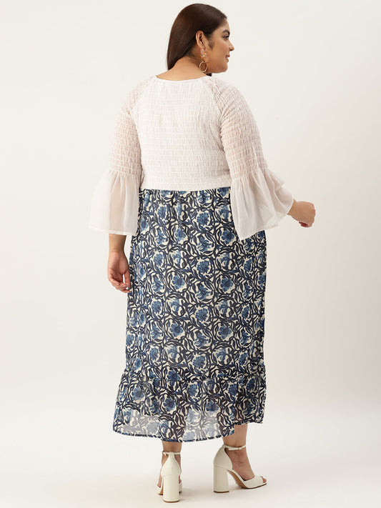 Plus Size A-Line Georgette Dress