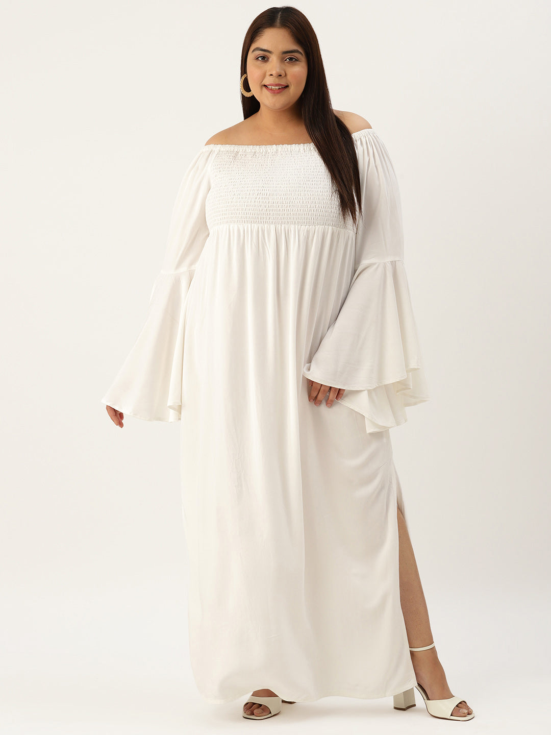 Plus Size A-Line Maxi Dress