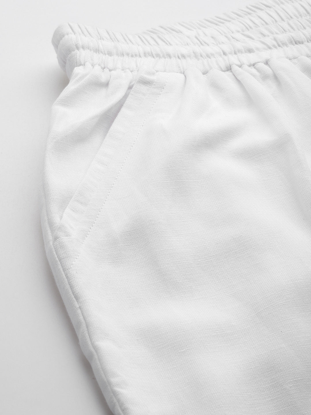 Women Plus Size Relaxed High-Rise Trousers