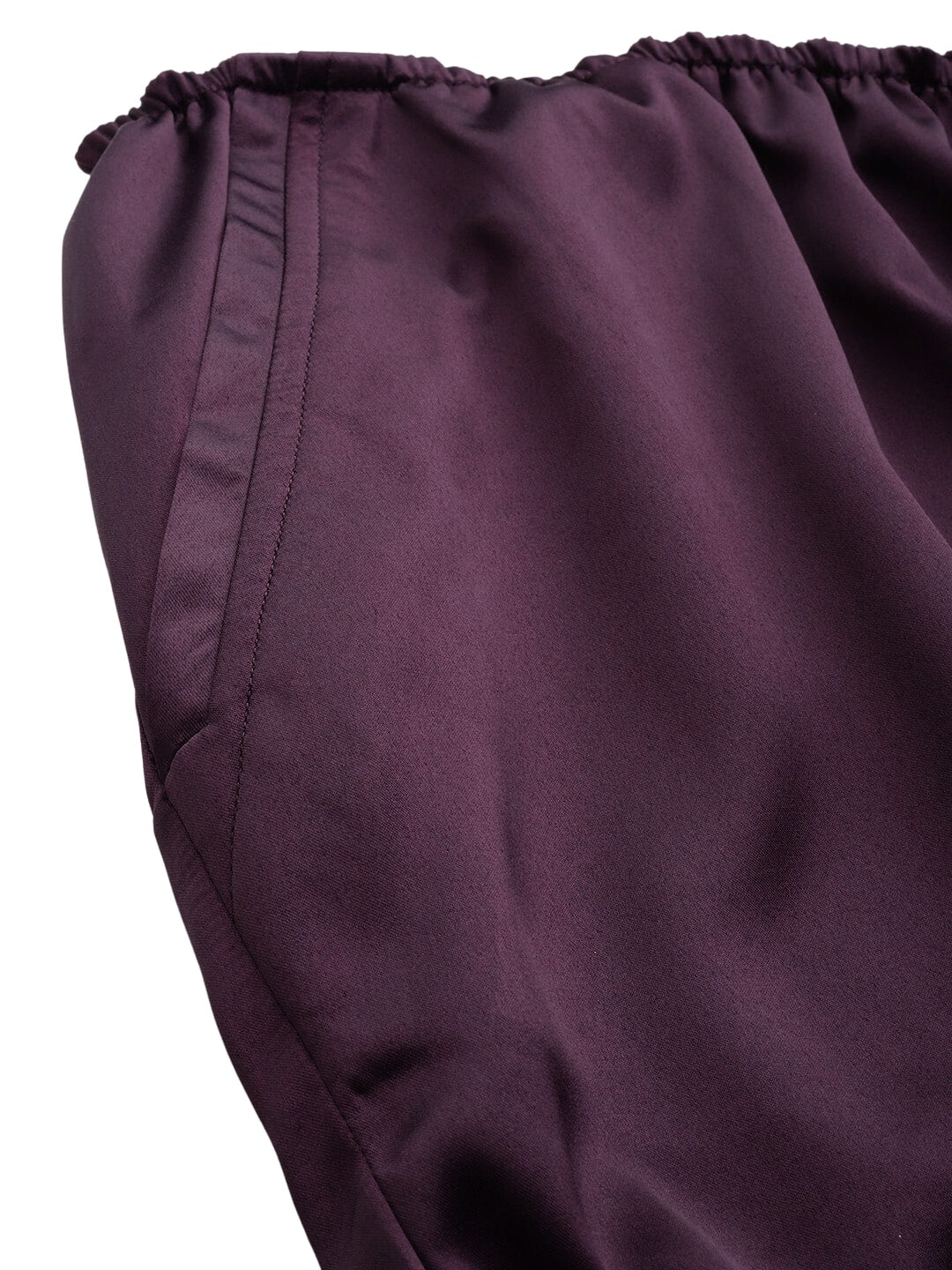 Plus Size Wide Leg Stretch Satin Pants