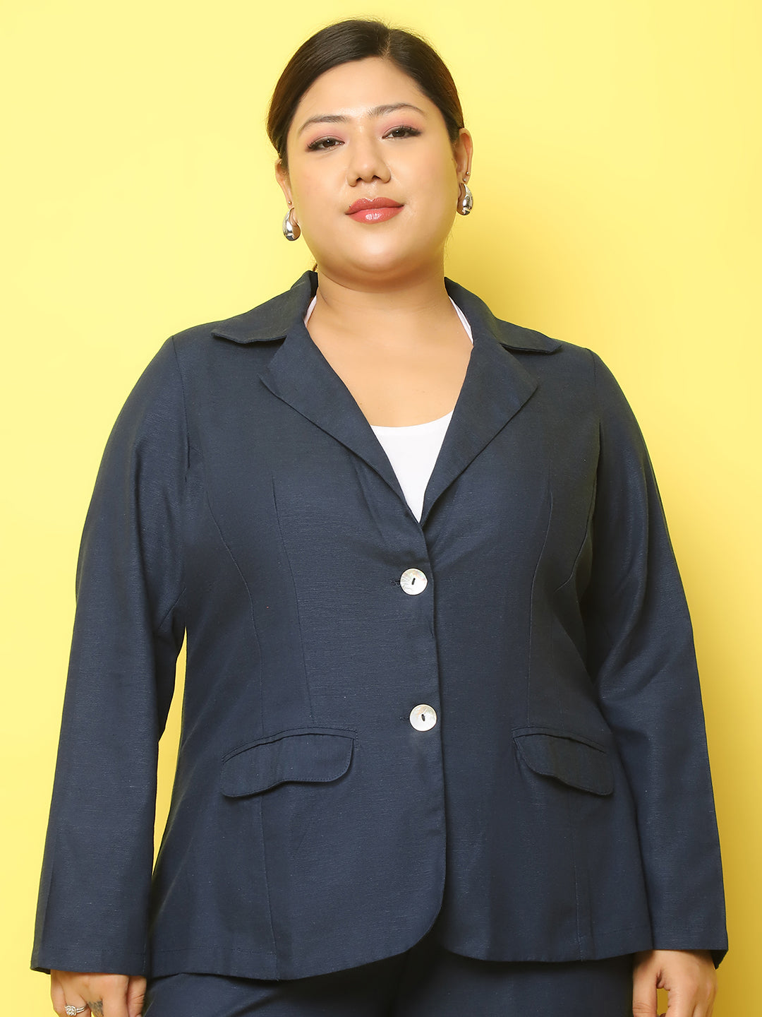 Women Lightweight Longline Tailored Jacket